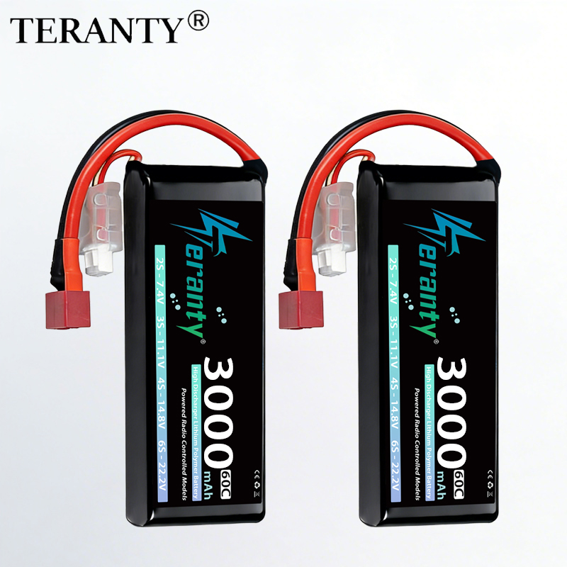 Rc Hobby Model - Batteria Lipo TERANTY 2S 3000mAh 7.4V