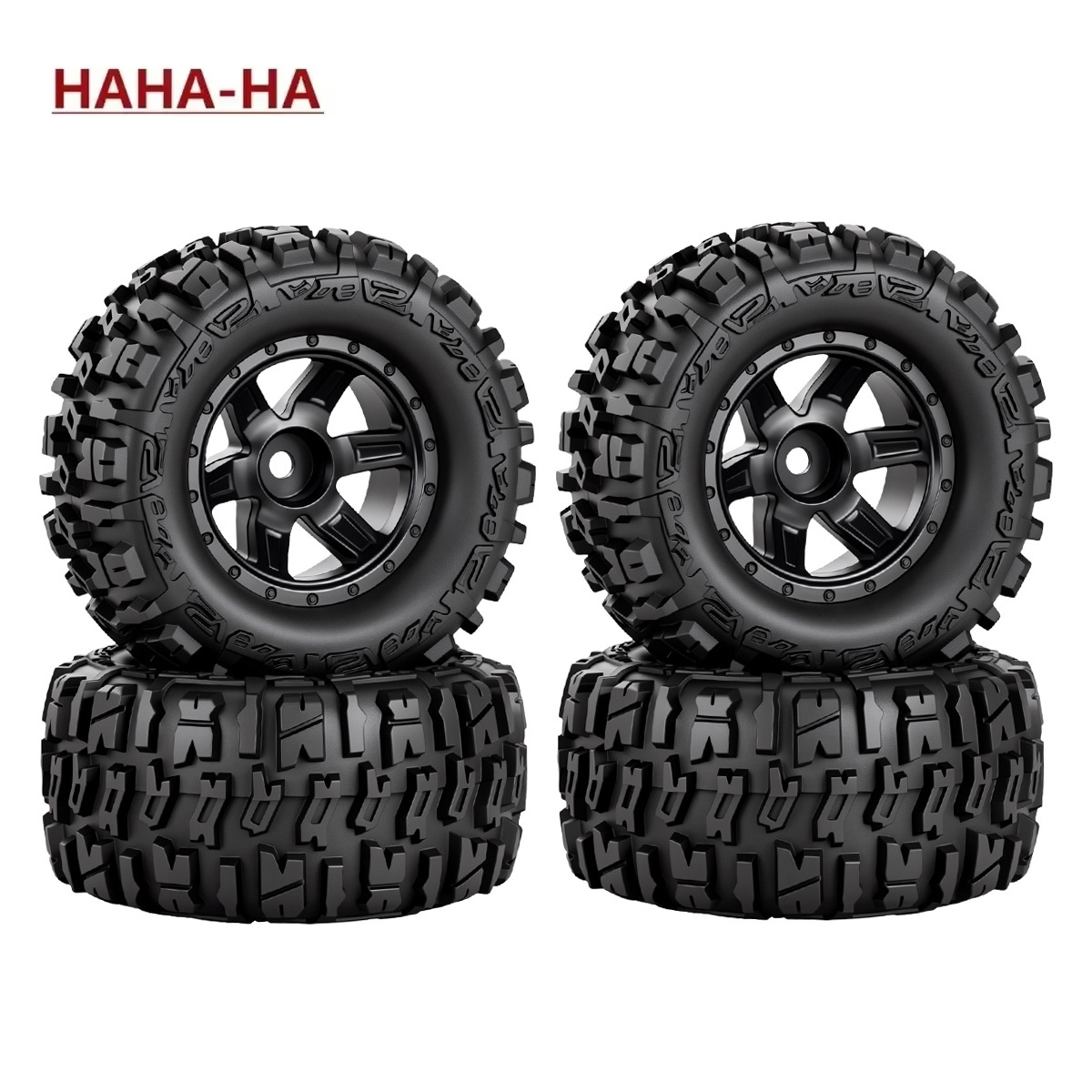 Rc Hobby Trucks - 4 Pezzi Pneumatici in Gomma da