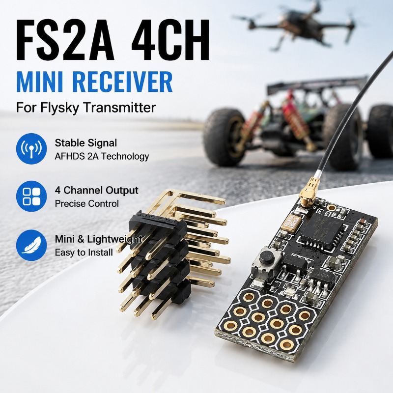 Rc Hobby Model - Ricevitore PWM a 4 canali FS