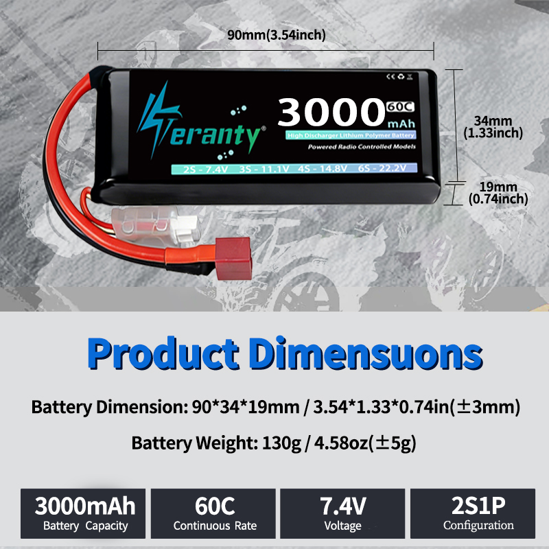 Batteria Lipo TERANTY 2S 3000m - Rc Hobby Model recensione e prezzo