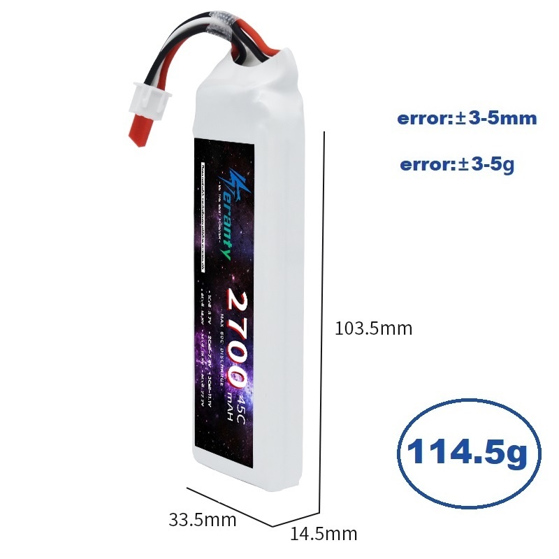 1/3PCS 2S 7.4V Lipo Batteria 2 - Rc Hobby Model recensione e prezzo