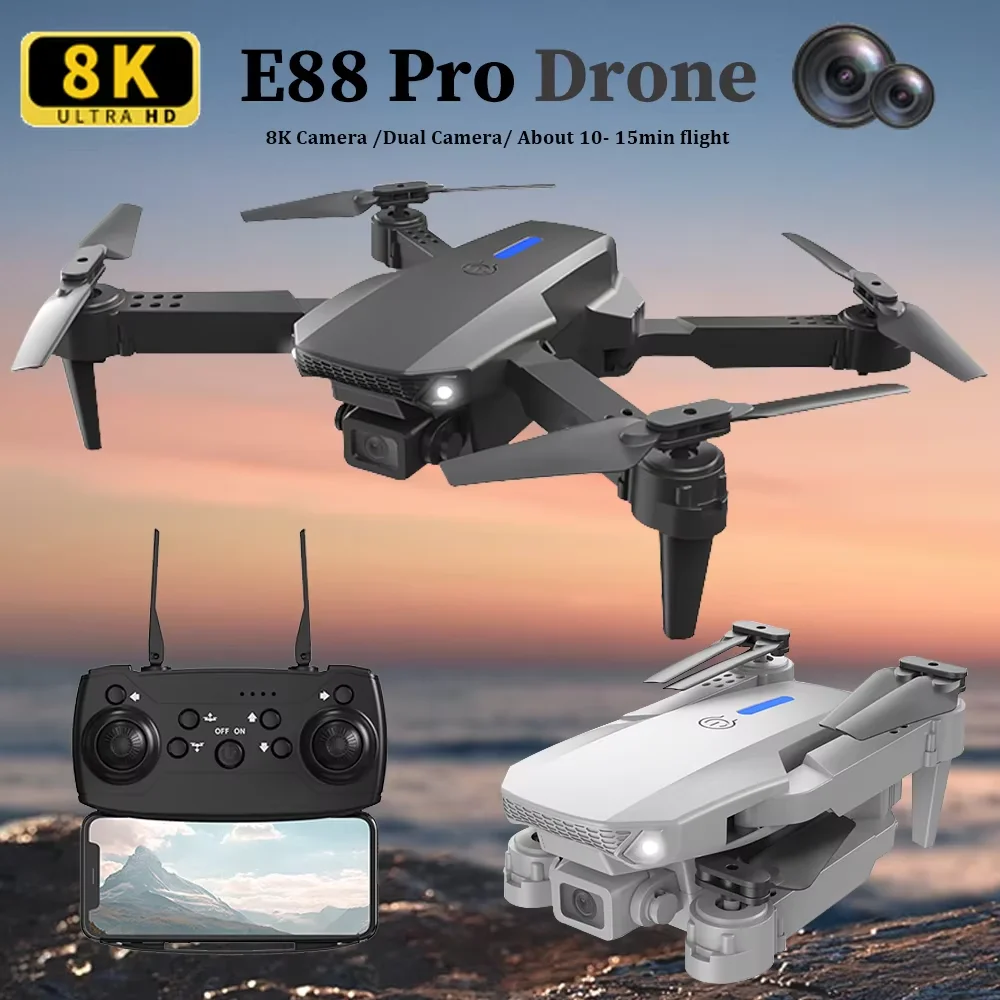 Drone RC Pieghevole E88 HD 4K  - Rc Hobby Wholesale recensione e prezzo