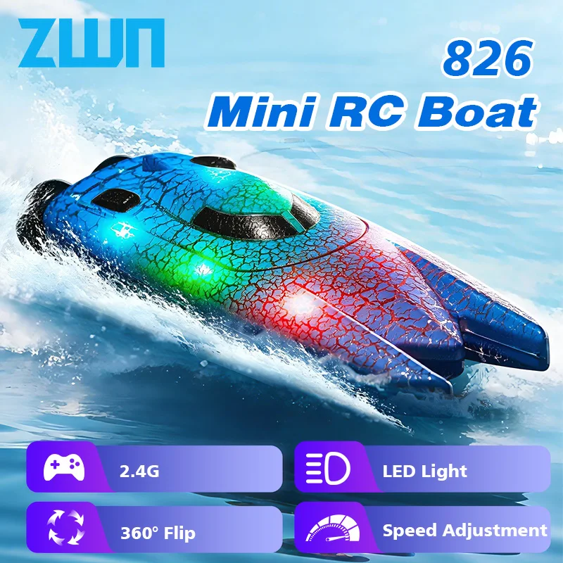 Mini Barca RC 2.4G con Luci, M - Rc Hobby Grade Boat recensione e prezzo