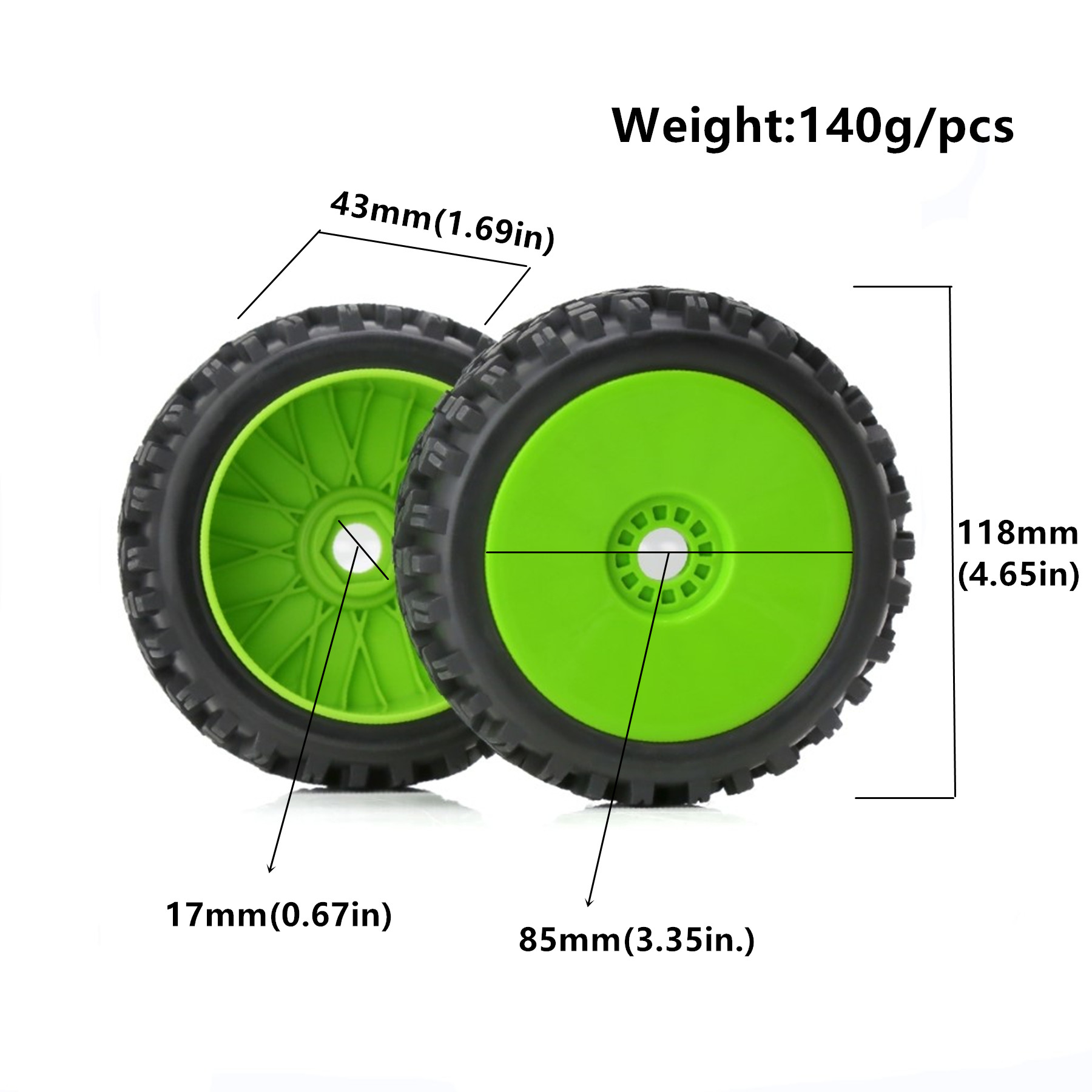 Pneumatici e Cerchi RC 1/8 per - Rc Hobby Trucks recensione e prezzo